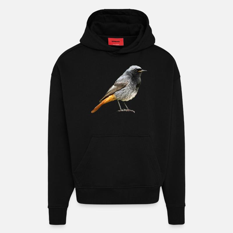Rotschwanz Robin - Hoodie- made by SPREAD  - SOLID BLACK