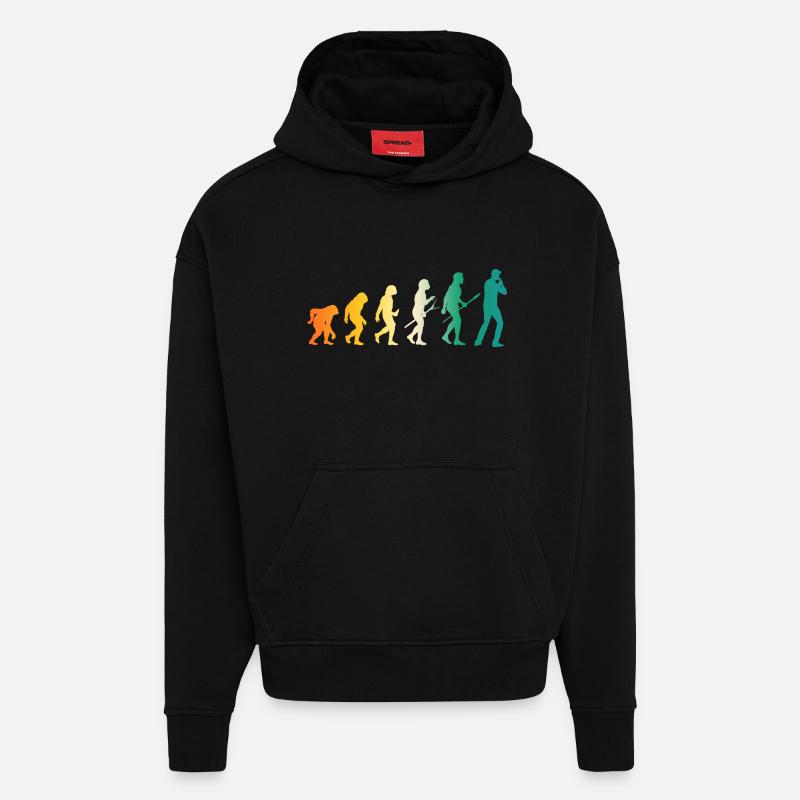 Harmonika Evolution Mundharmonika - Hoodie- made by SPREAD  - SOLID BLACK