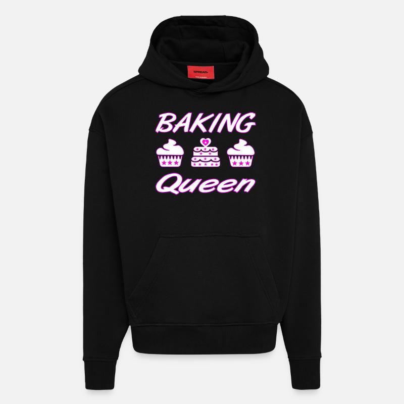Backen - Hoodie- made by SPREAD  - SOLID BLACK