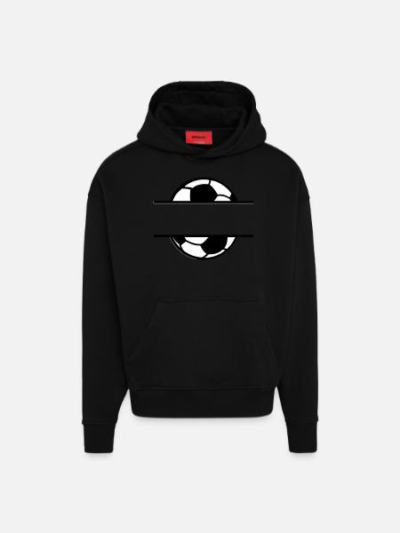 Fußball Soccer - Hoodie- made by SPREAD - SOLID BLACK