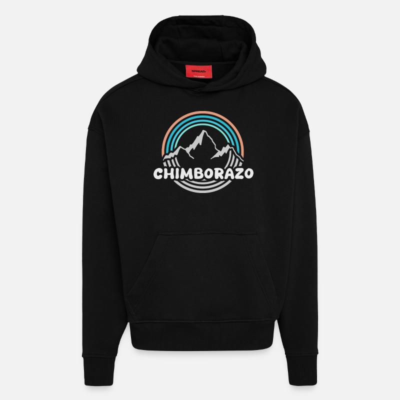 Berg Chimborazo - Hoodie- made by SPREAD  - SOLID BLACK