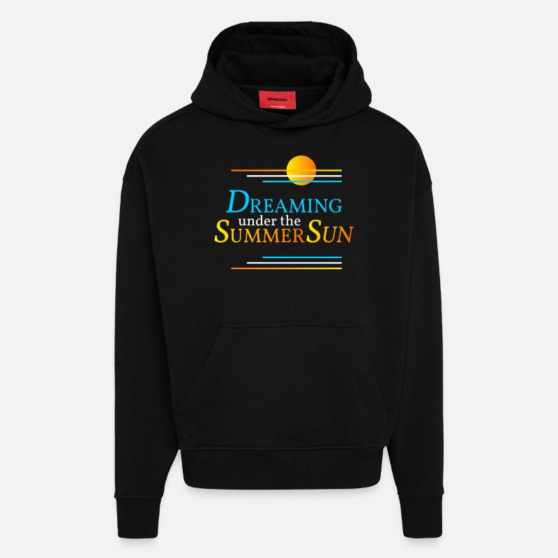 Summersun - Hoodie- made by SPREAD  - SOLID BLACK