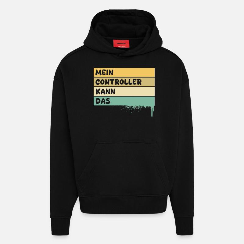 Gift for Controller - Hoodie- made by SPREAD  - SOLID BLACK