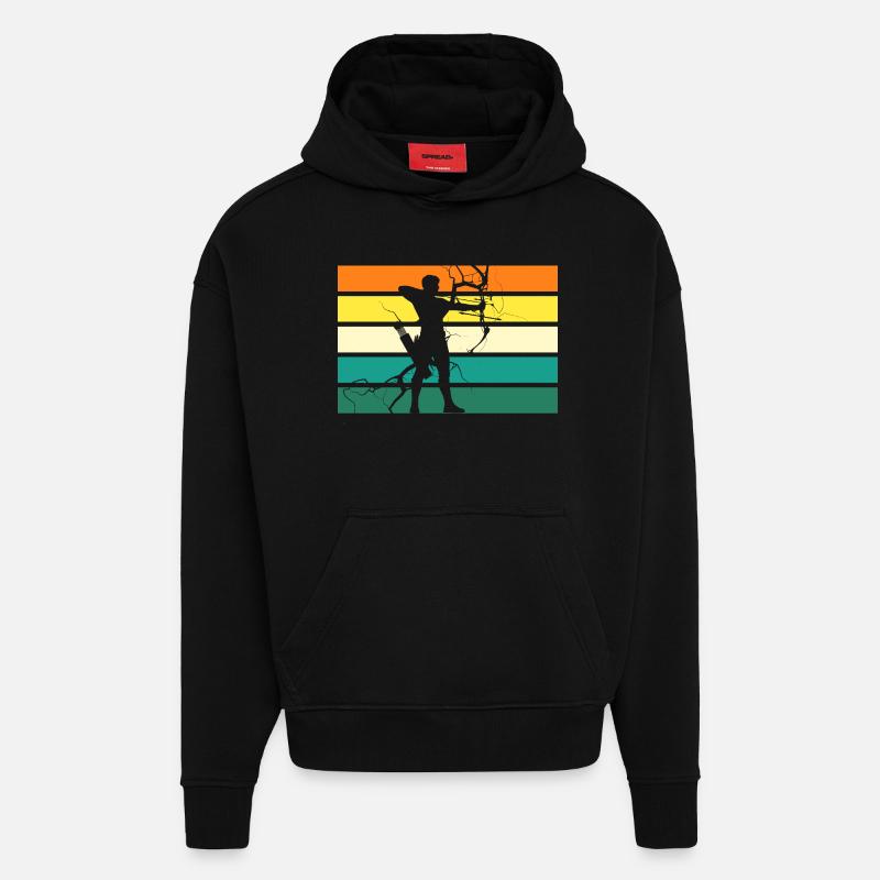 Bogenschütze Bogenschießen - Hoodie- made by SPREAD  - SOLID BLACK