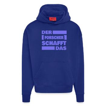 Forscher als Arbeit - Hoodie- made by SPREAD  - SOLID BLACK - Vorne