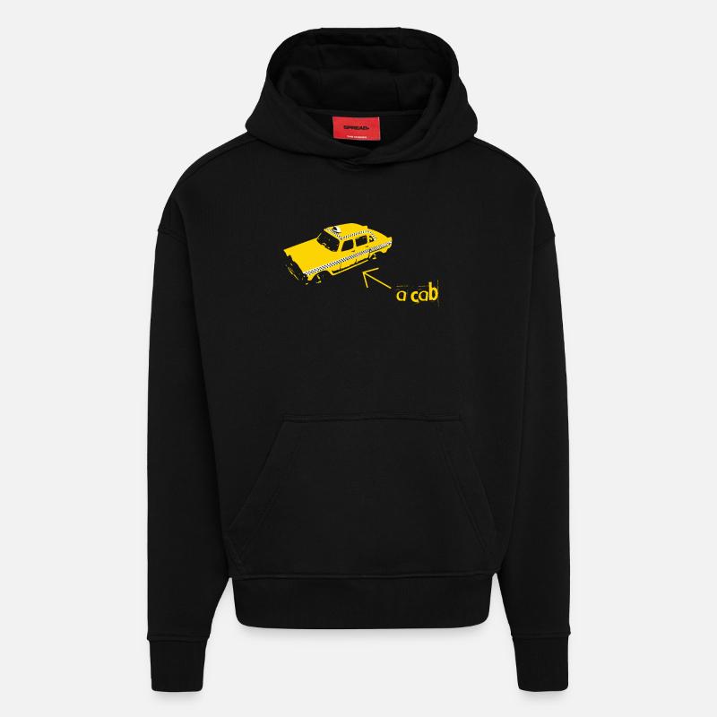 A CAB - Sweat à capuche bio épais oversize fabriqué en UE - SOLID BLACK