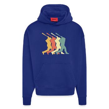 Baseball Batter - Hoodie- made by SPREAD  - SOLID BLACK - Vorne