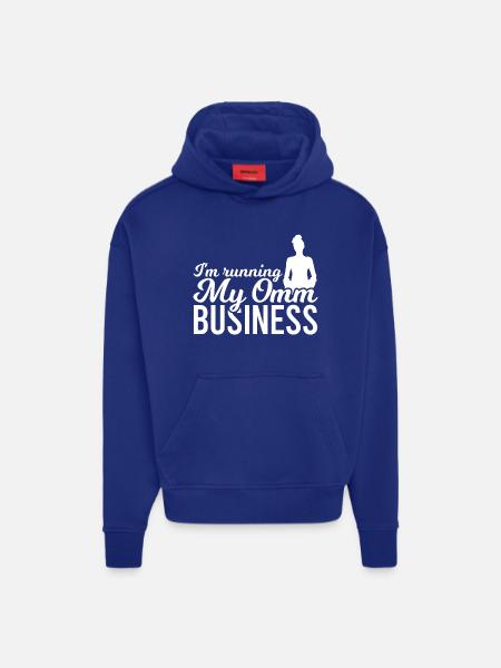 Yogalehrer Witz - Hoodie- made by SPREAD - SOLID BLACK