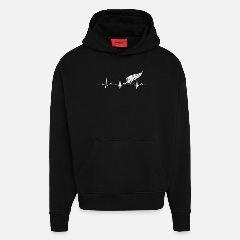 Neuseeland - Geschenk - Hoodie- made by SPREAD  - SOLID BLACK