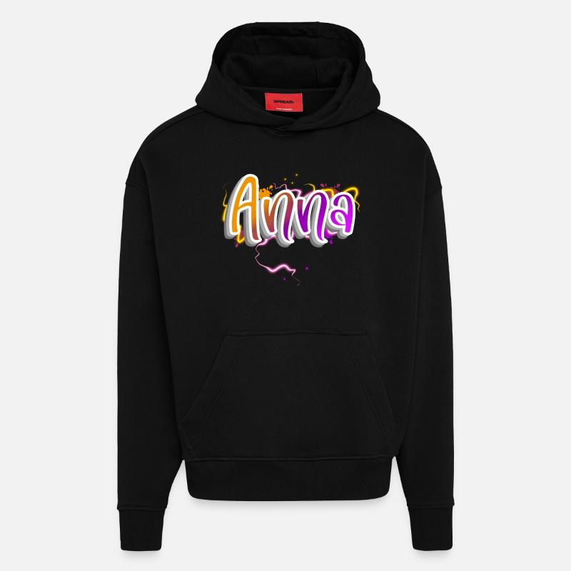 Anna - Hoodie- made by SPREAD  - SOLID BLACK
