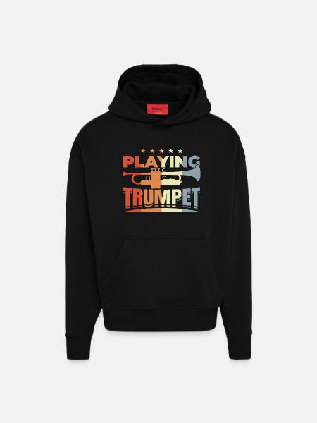 Trompetenspruch - Hoodie- made by SPREAD - SOLID BLACK