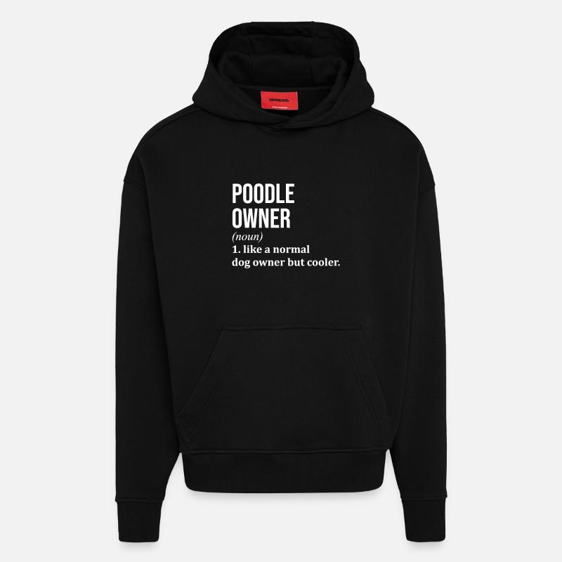 Pudel - Hoodie- made by SPREAD  - SOLID BLACK