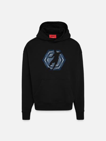 Fussballer - Fussball - Hoodie- made by SPREAD  - SOLID BLACK
