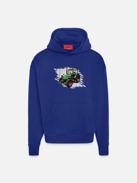 Tractor Farmer - Hoodie- made by SPREAD - SOLID BLACK