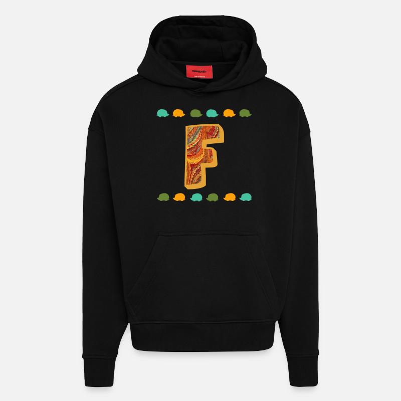 igel e 22 f - Hoodie- made by SPREAD  - SOLID BLACK