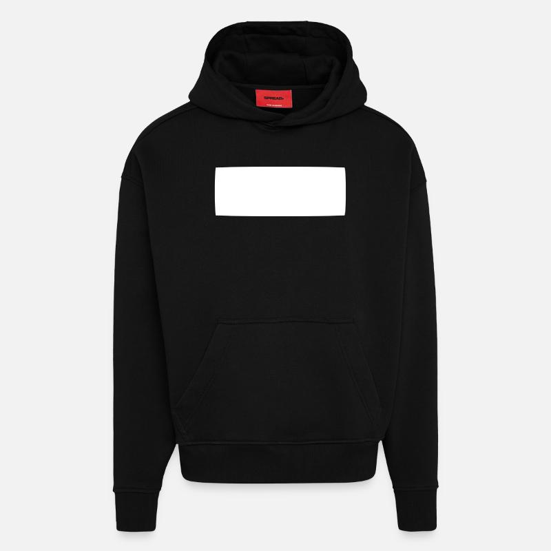 shape rectangle square shape - Hoodie- made by SPREAD  - SOLID BLACK