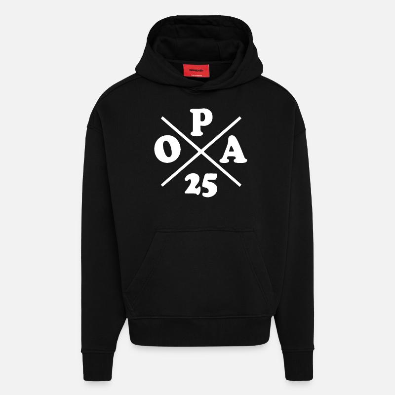 Opa 2025 - Hoodie- made by SPREAD  - SOLID BLACK