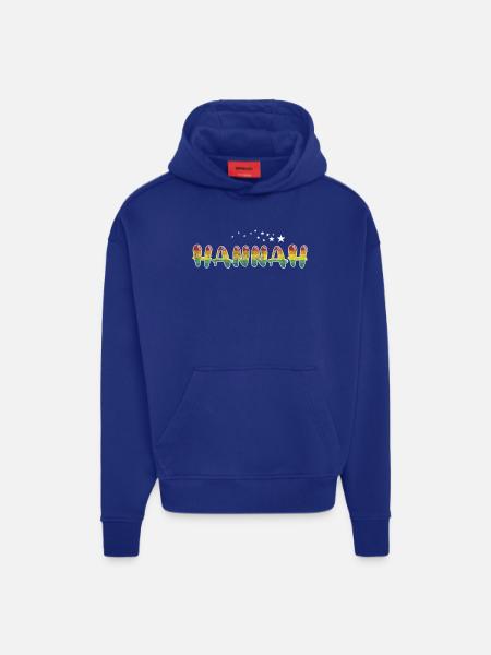 Fornavn Hannah Pigenavn Gave - Heavyweight oversized organic hoodie made in EU - SOLID BLACK