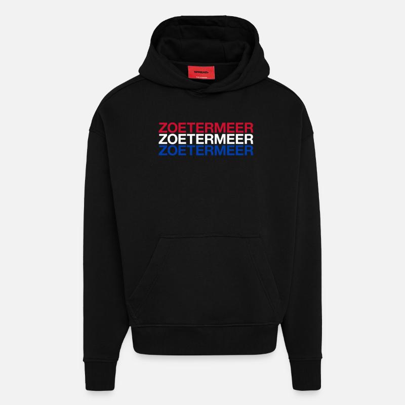 ZOETERMEER Netherlands Netherlands Flag - Hoodie- made by SPREAD - SOLID BLACK