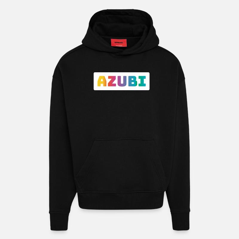 Azubi Tshirt coloured - Hoodie- made by SPREAD  - SOLID BLACK