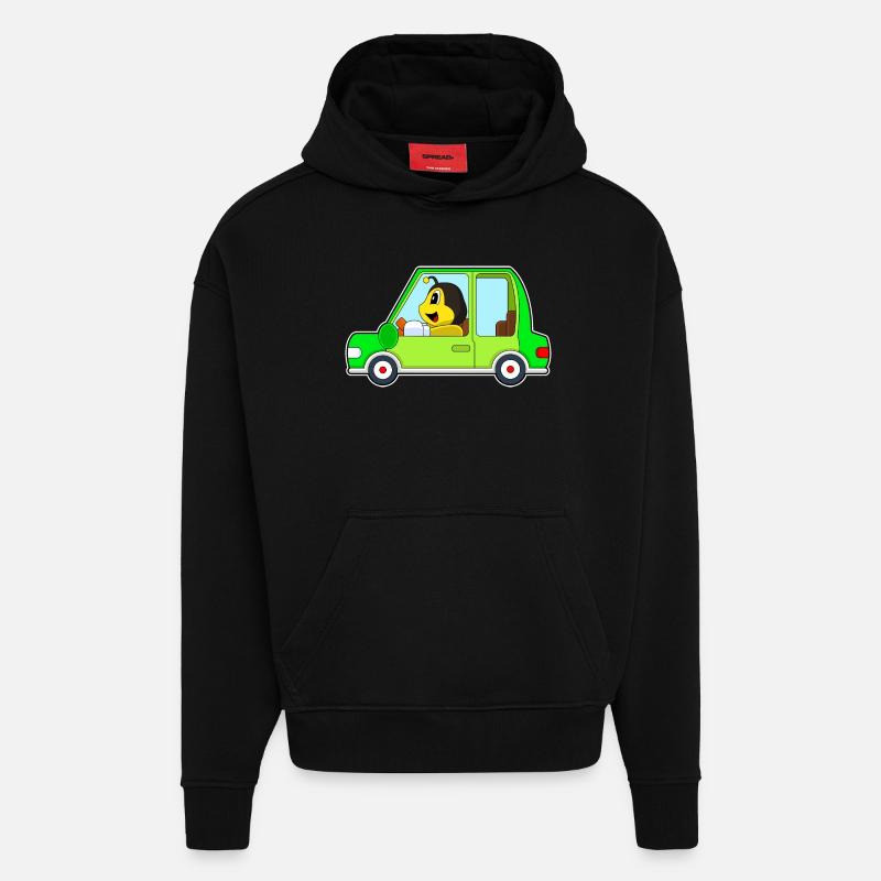 Biene Auto - Hoodie- made by SPREAD  - SOLID BLACK