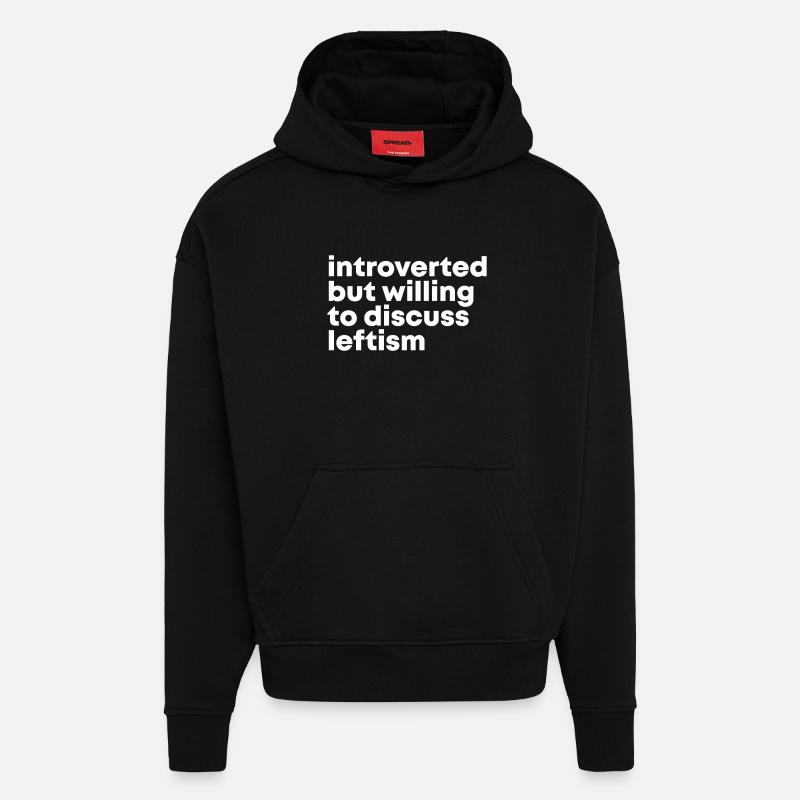 Linker Glauben - Hoodie- made by SPREAD - SOLID BLACK