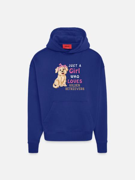 Golden Retriever Mädchen Liebe - Hoodie- made by SPREAD - SOLID BLACK