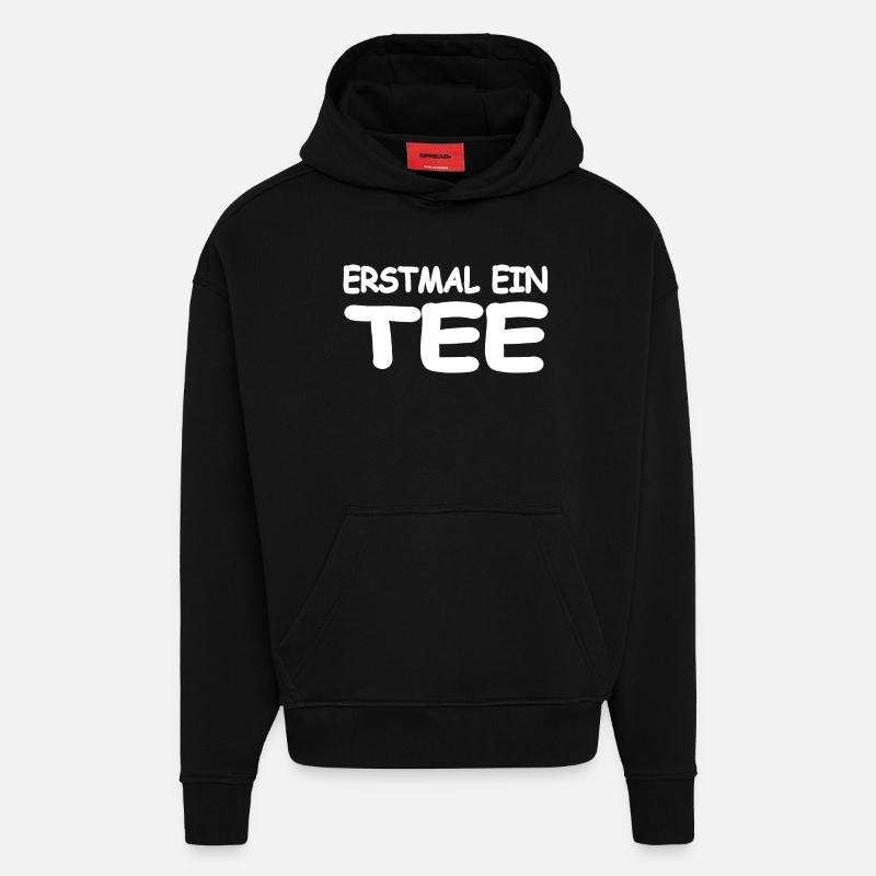 Tee - Hoodie- made by SPREAD  - SOLID BLACK
