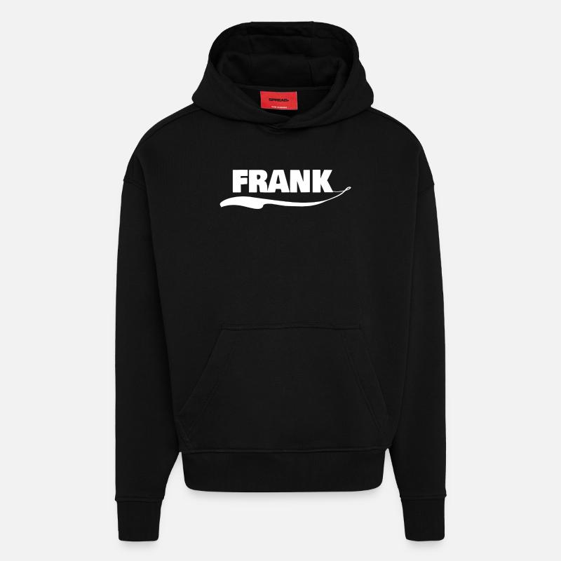 Franc - Sweat à capuche bio épais oversize fabriqué en UE - SOLID BLACK