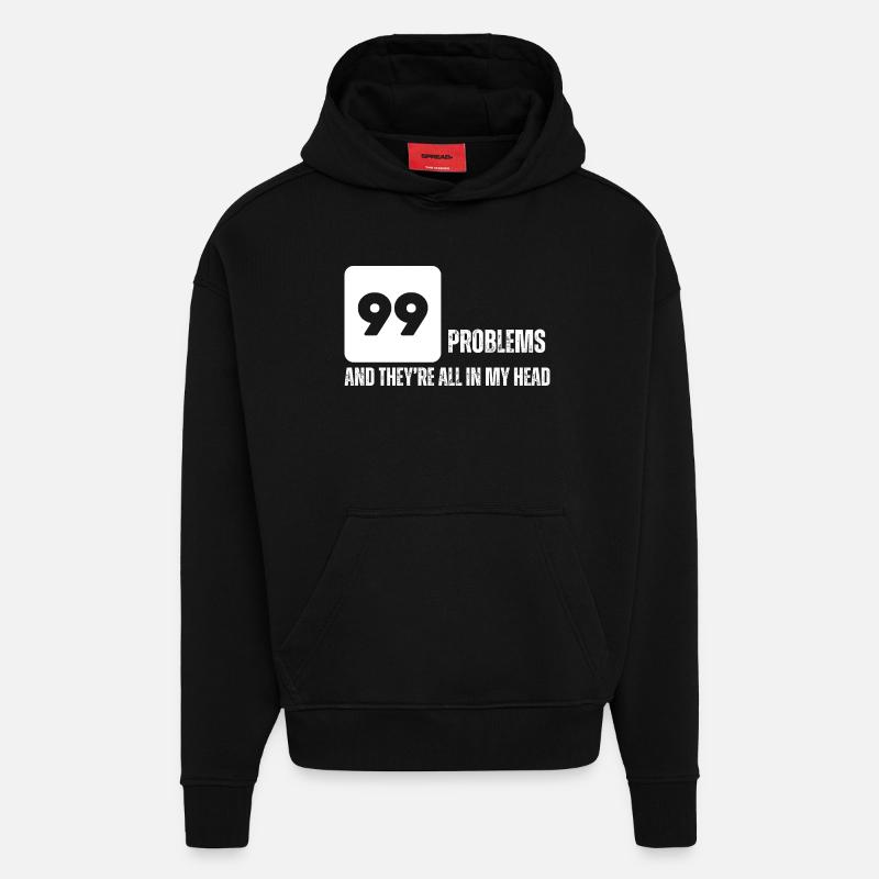 Bold Numeric Graphic Tee - Hoodie- made by SPREAD  - SOLID BLACK