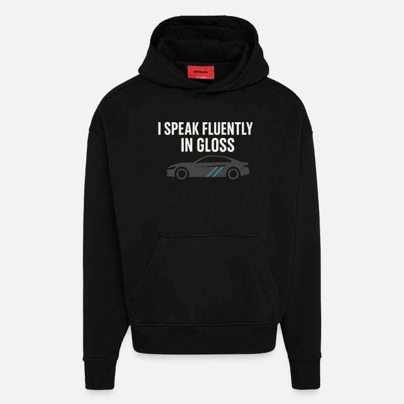 Auto Detailer Buffer Pro Paint - Hoodie- made by SPREAD  - SOLID BLACK