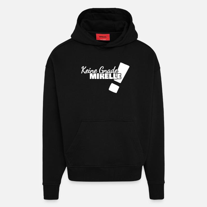 Drôle de Mirelle - Sweat à capuche bio épais oversize fabriqué en UE - SOLID BLACK