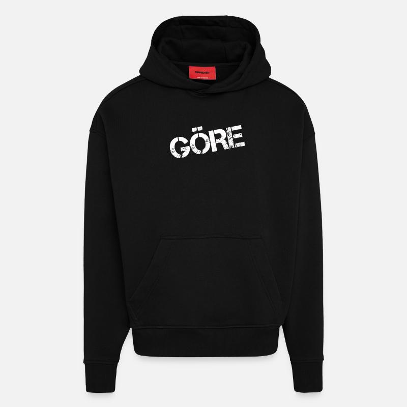 GÖRE - Hoodie- made by SPREAD  - SOLID BLACK