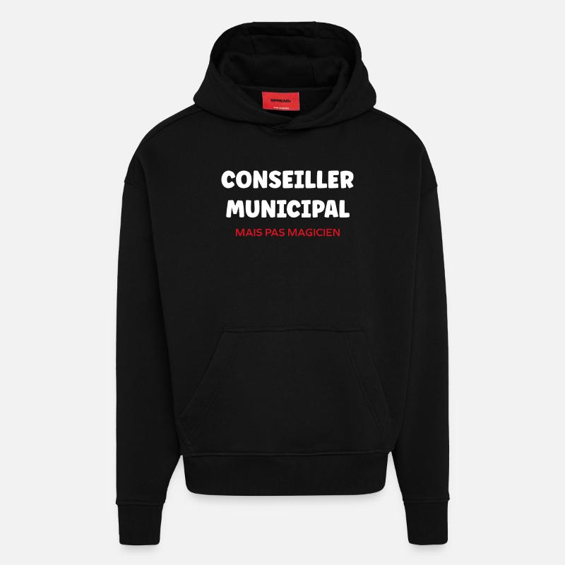 Gemeinderat - Hoodie- made by SPREAD  - SOLID BLACK
