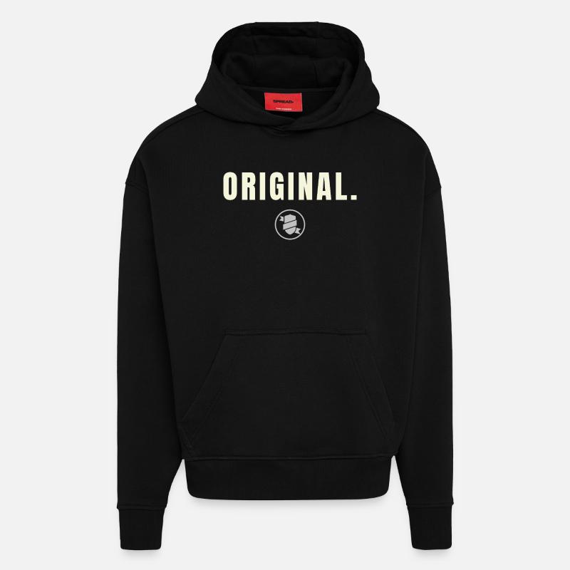 Original. Success Edition - Silver Shield - Hoodie- made by SPREAD - SOLID BLACK