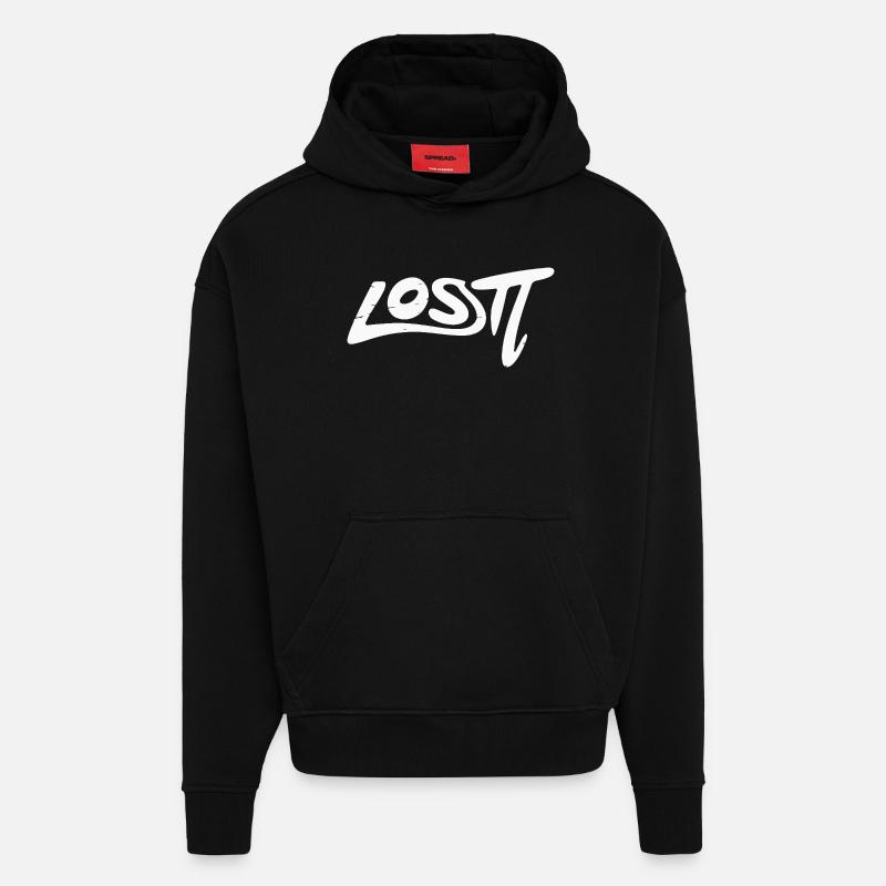 Verlorenes Graffiti-Wortzeichen - Hoodie- made by SPREAD  - SOLID BLACK