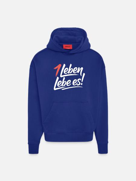Achtsam leben - Hoodie- made by SPREAD  - SOLID BLACK