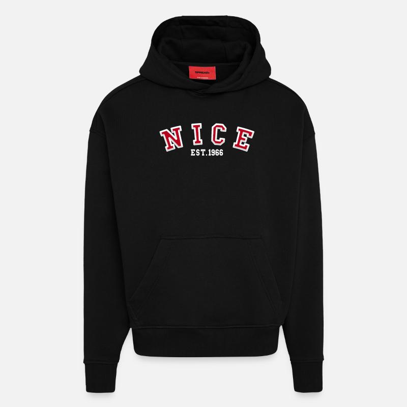 Nice, gegründet 1966 - Hoodie- made by SPREAD - SOLID BLACK