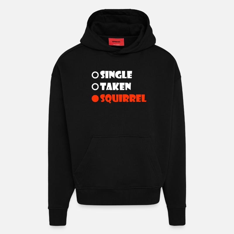 Nur genommenes Eichhörnchen - Hoodie- made by SPREAD  - SOLID BLACK