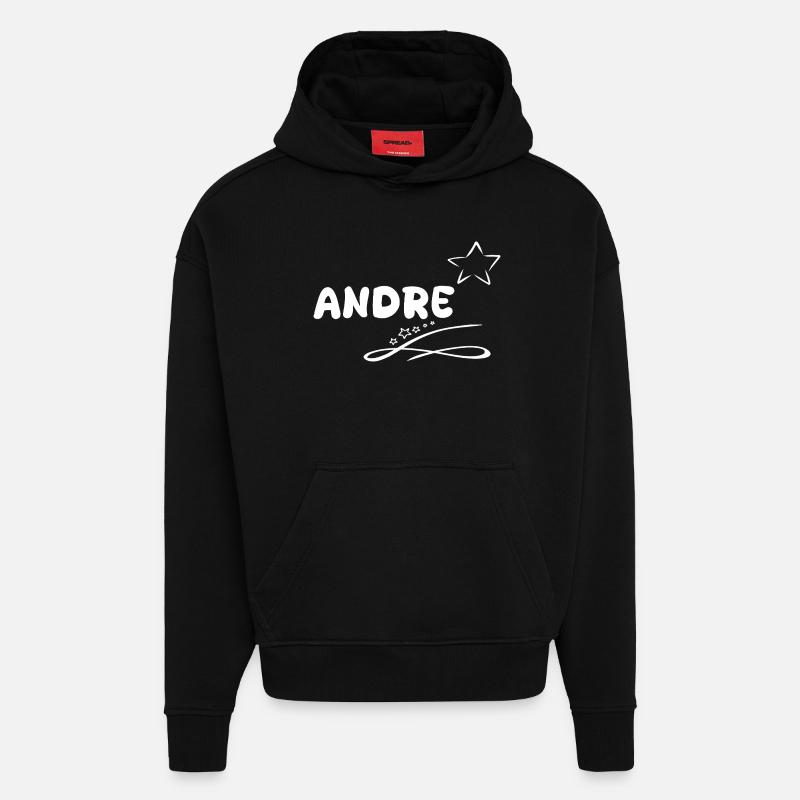 Gift for Andre - Hoodie- made by SPREAD  - SOLID BLACK