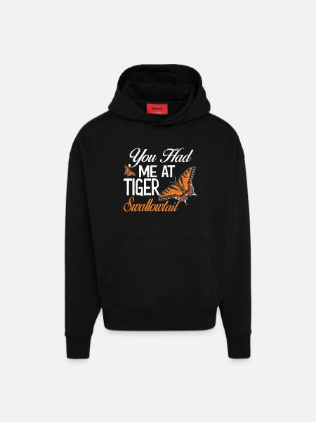 Entomology Insect Butterflies Eastern Tiger - Hoodie- made by SPREAD - SOLID BLACK