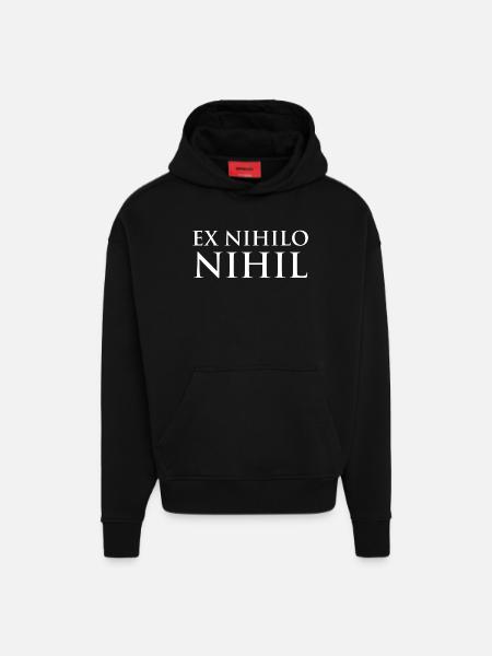 Ex nihilo nihil - Hoodie- made by SPREAD - SOLID BLACK