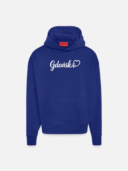 Gdańsk Herzschlag Polen - Hoodie- made by SPREAD  - SOLID BLACK