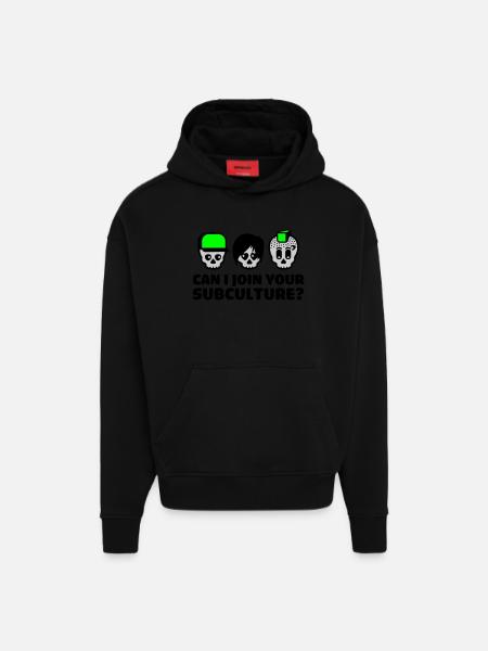 subculture - Hoodie- made by SPREAD - SOLID BLACK