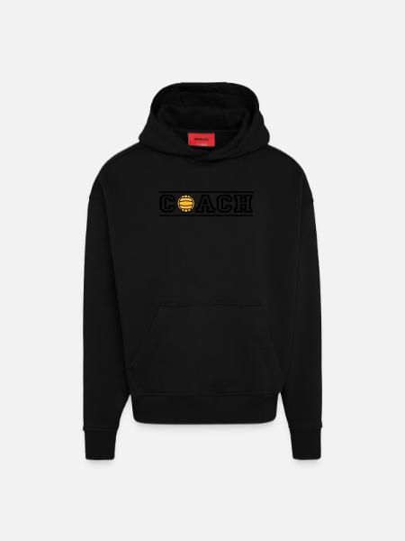 Coach - Sweat à capuche bio épais oversize fabriqué en UE - SOLID BLACK