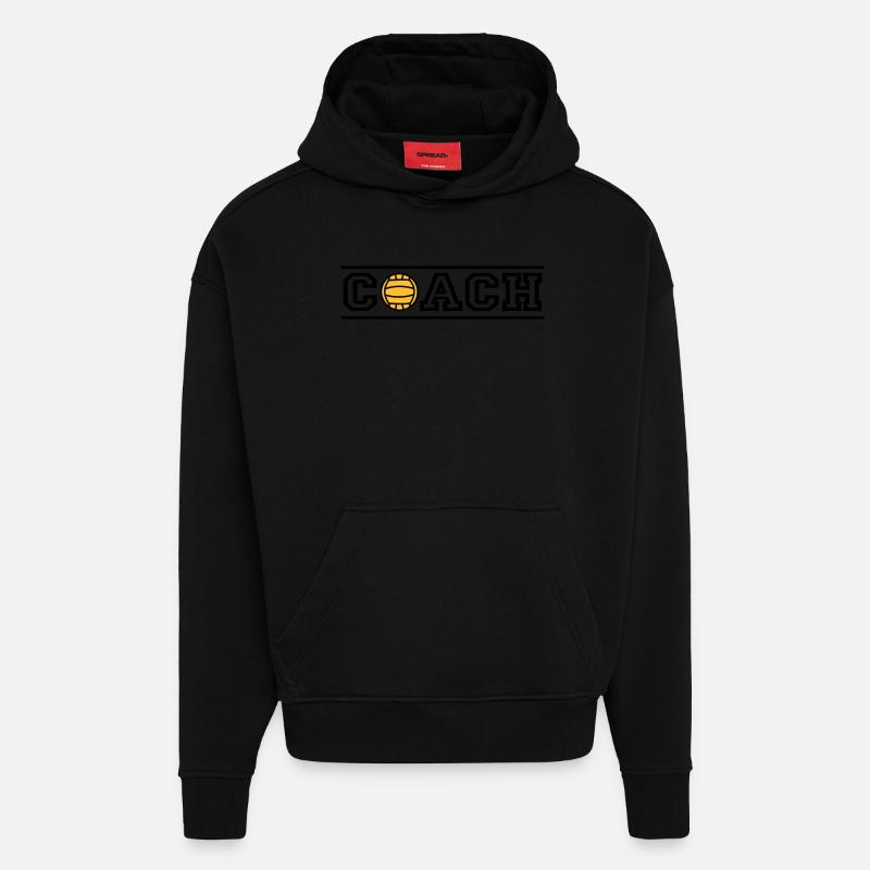 Coach - Sweat à capuche bio épais oversize fabriqué en UE - SOLID BLACK