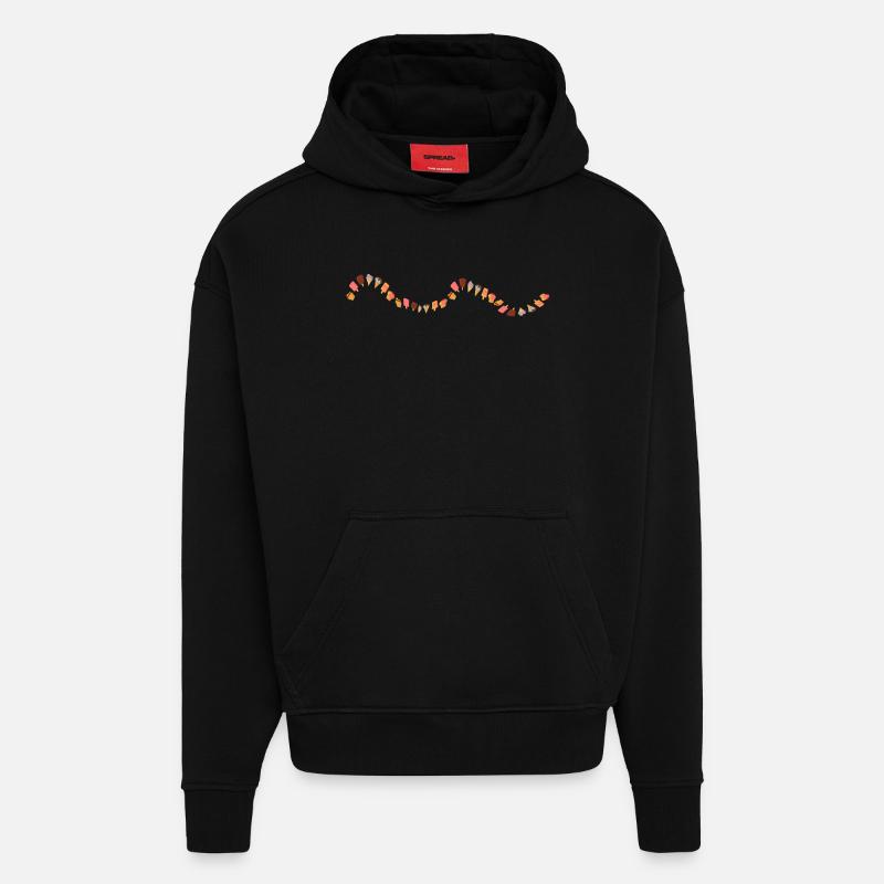 Glace - Sweat à capuche bio épais oversize fabriqué en UE - SOLID BLACK