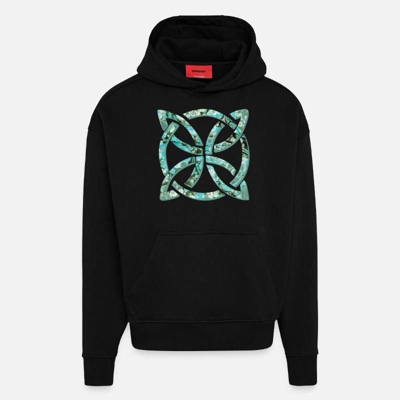 celtic knot 10 e 247 - Hoodie- made by SPREAD  - SOLID BLACK