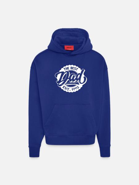 The Best Dad EST 1992 - Hoodie- made by SPREAD - SOLID BLACK