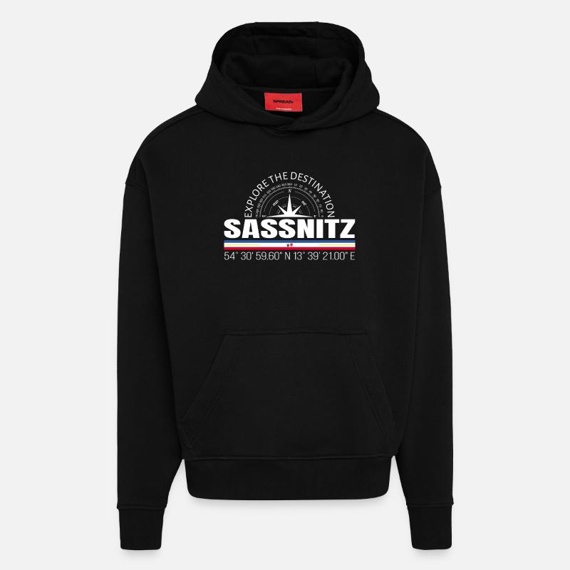 Sassnitz - Hoodie- made by SPREAD - SOLID BLACK